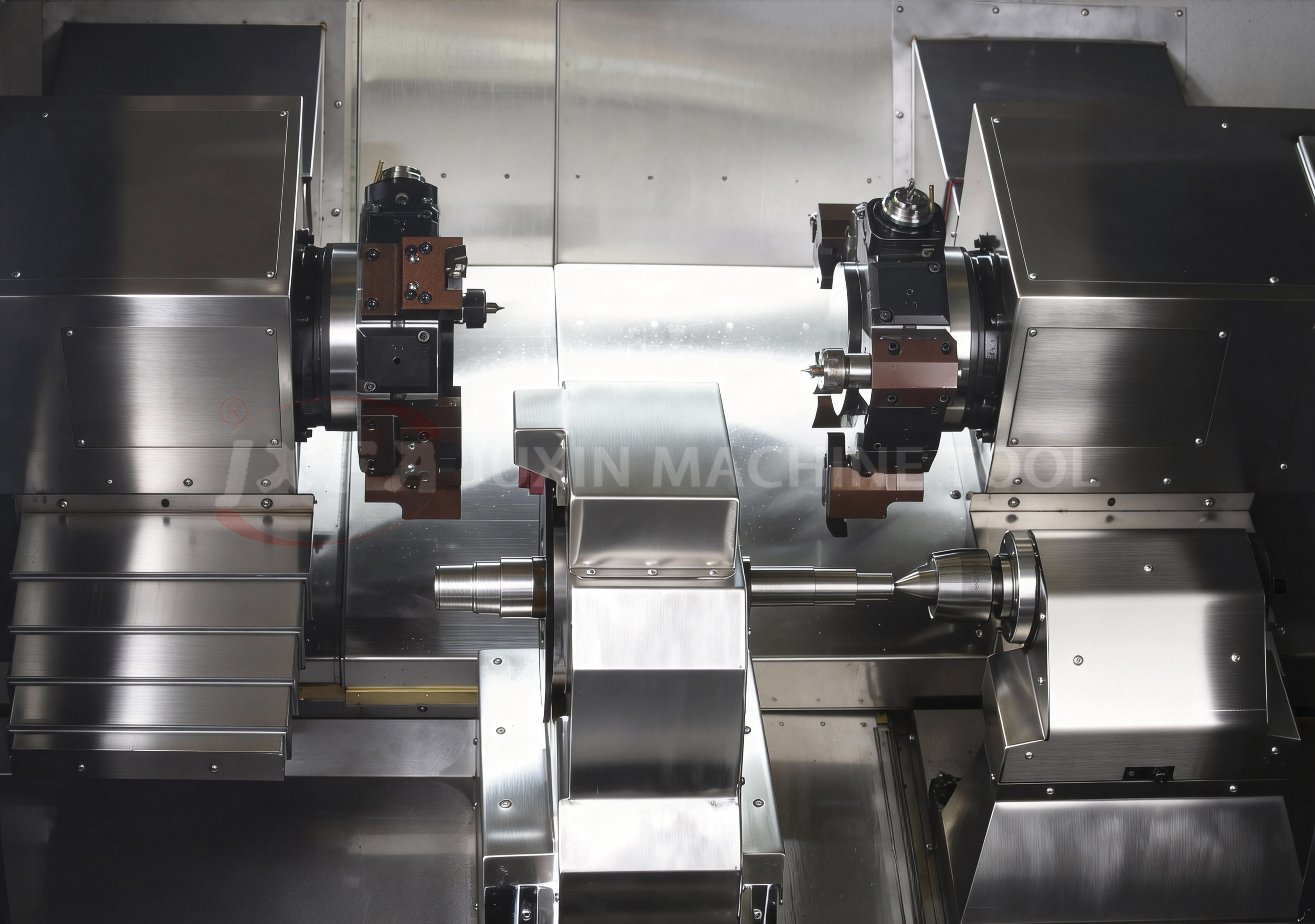 Double End CNC Lathe for shaft machining