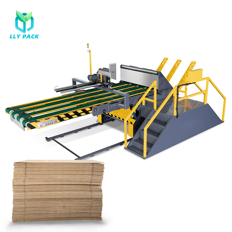 Automatic pre-feeder for corrugated sheets in a packaging production environment