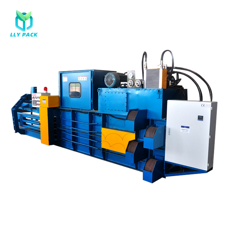 Waste Paper Baler in operation