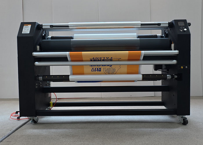 Large-format laminator in industrial setting