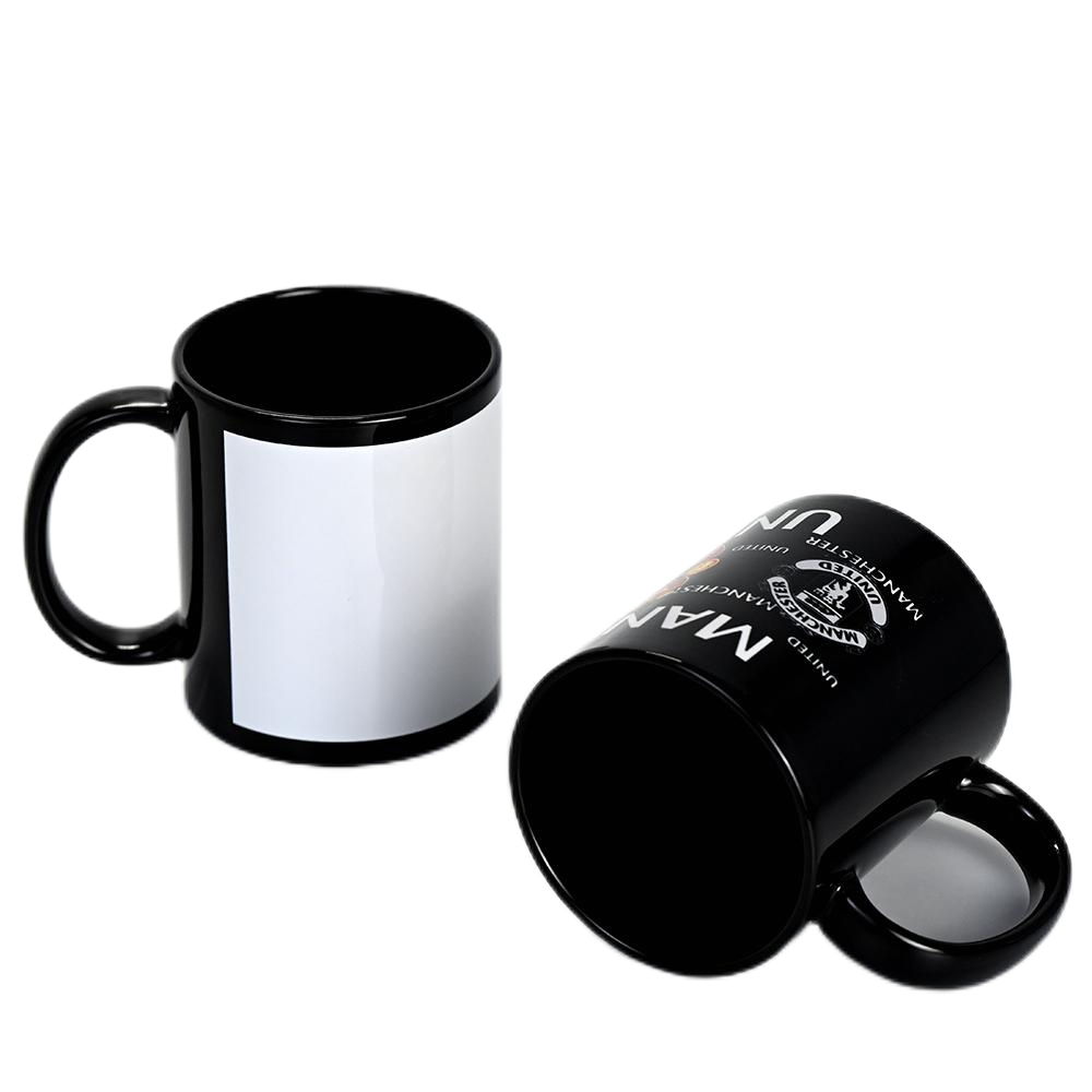 custom 11oz mug with patch black