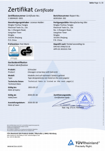 GS Product Safety Certificate