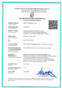 EU-Type Examination certificate