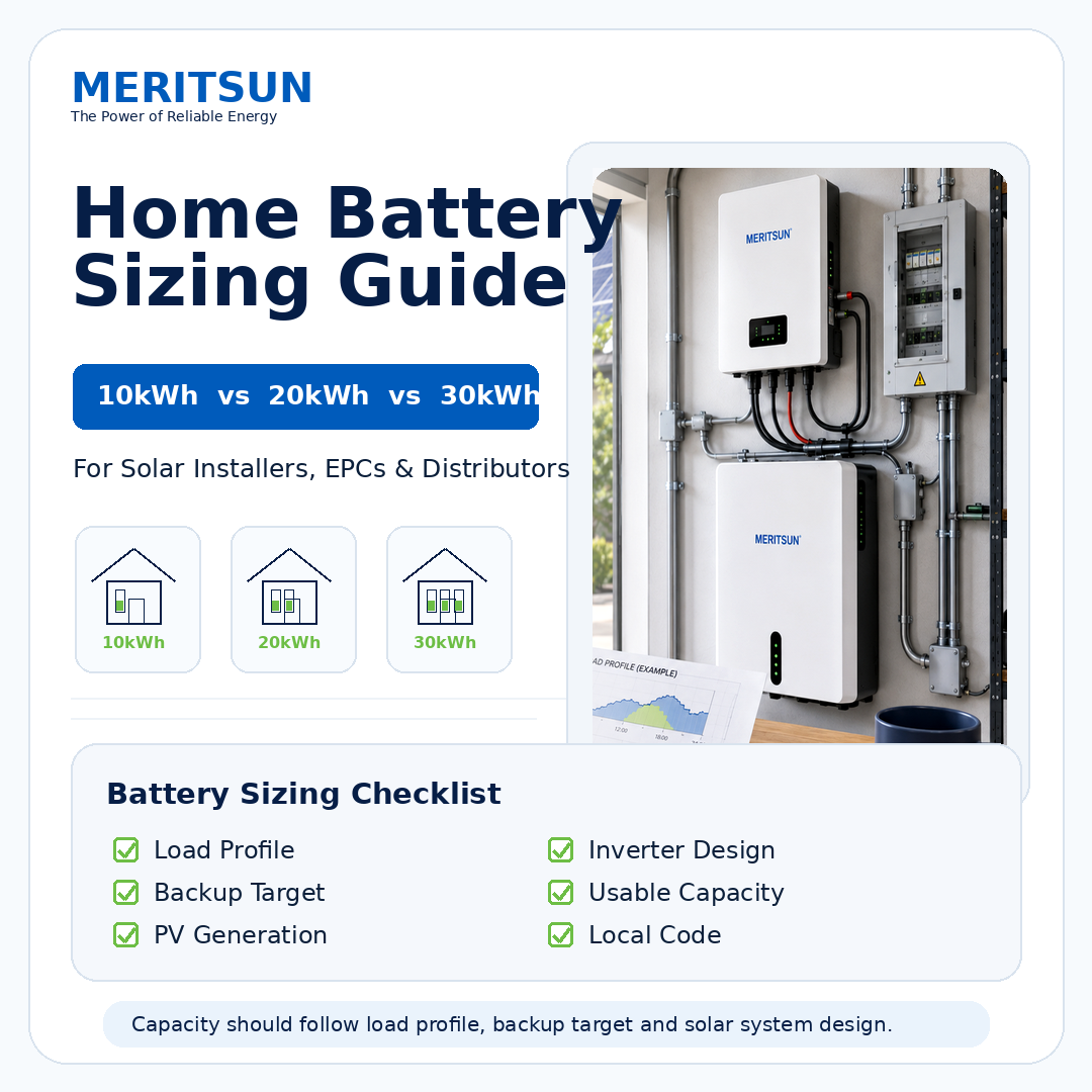 home battery sizing guide for solar installers