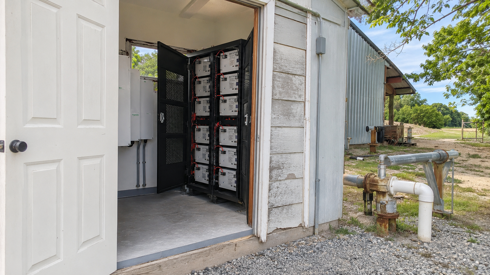MERITSUN 60 kWh farm battery storage installation in the United States