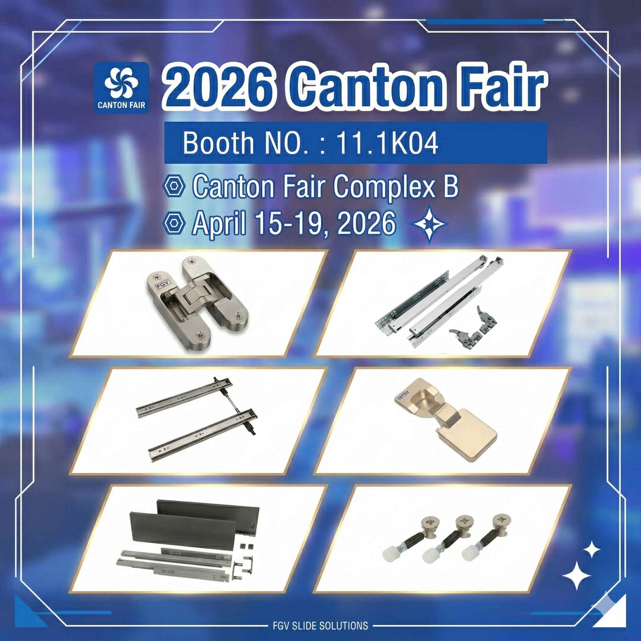 FGVSLIDE furniture hardware factory at Canton Fair