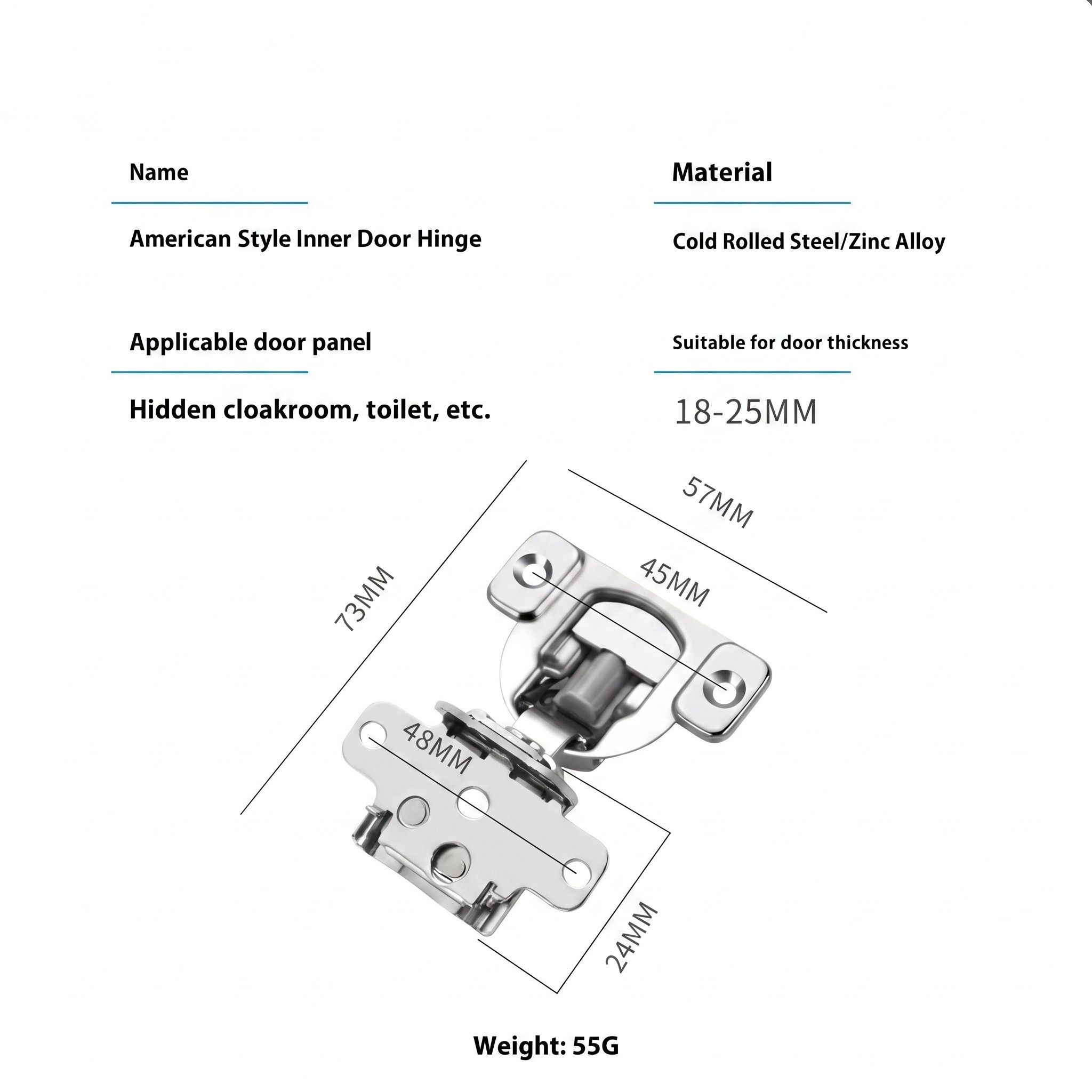Close-up of integrated hydraulic damper in American style cabinet hinge cup
