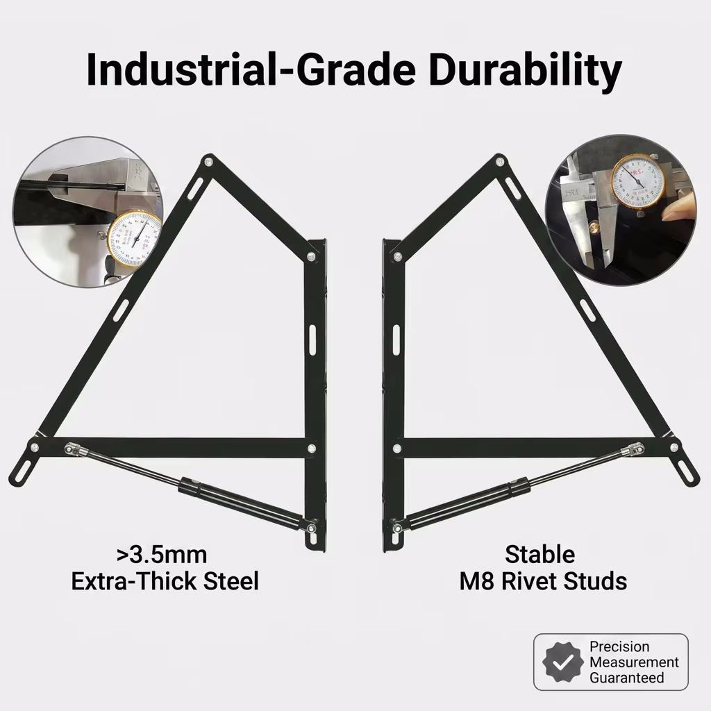 smooth Pneumatic Lift Up Hardware with Premium Hydraulic Gas Strut