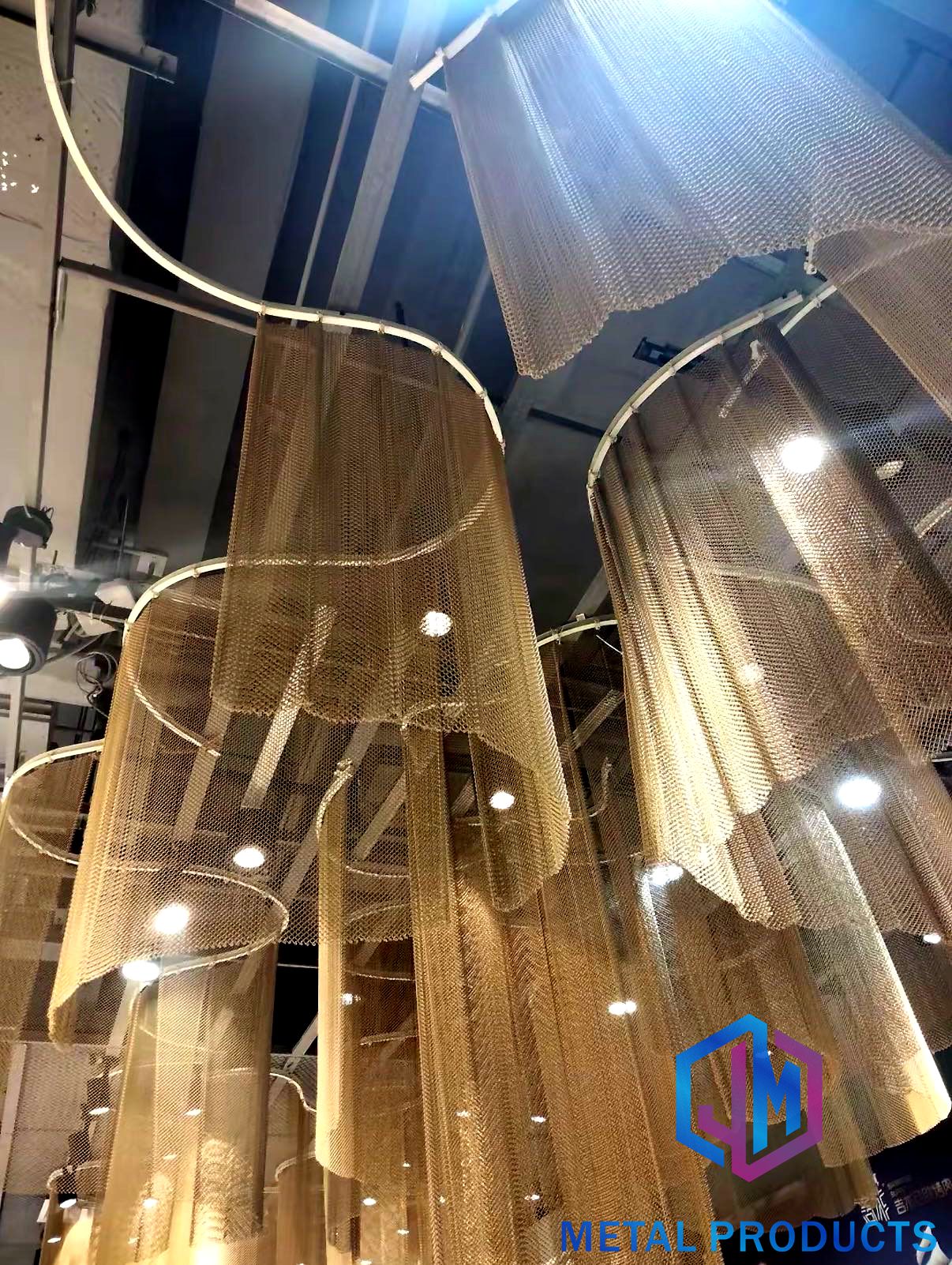 Custom Ceiling Mesh Curtain Installation (Project Reference)