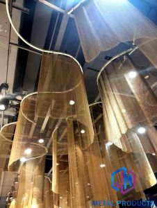 Custom Ceiling Mesh Curtain Installation (Project Reference)