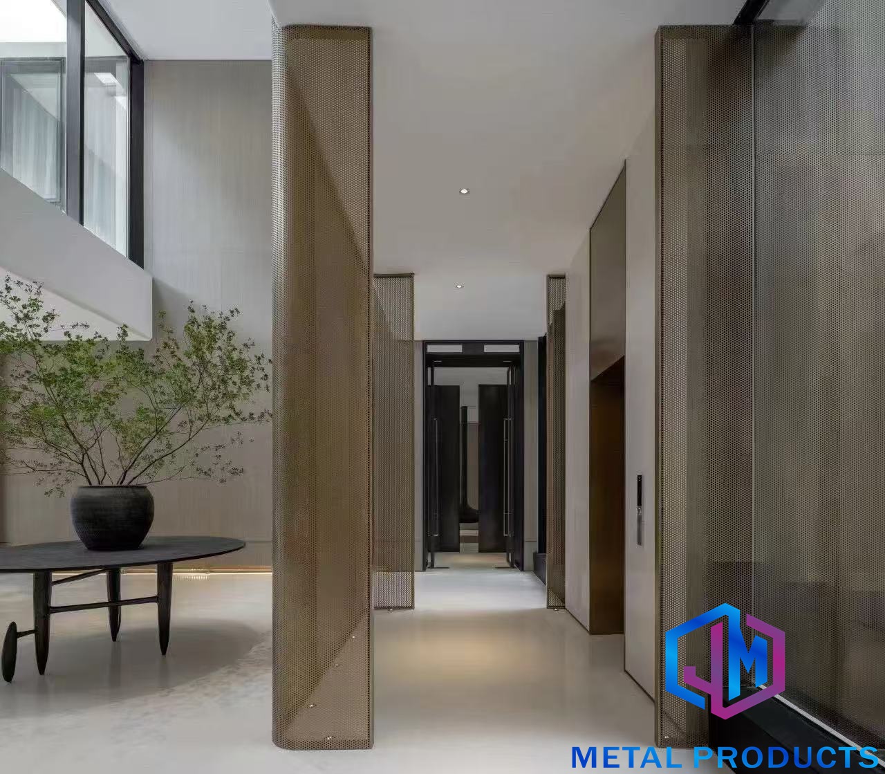 Stainless-Steel-Metal-Mesh-Airport-Interior