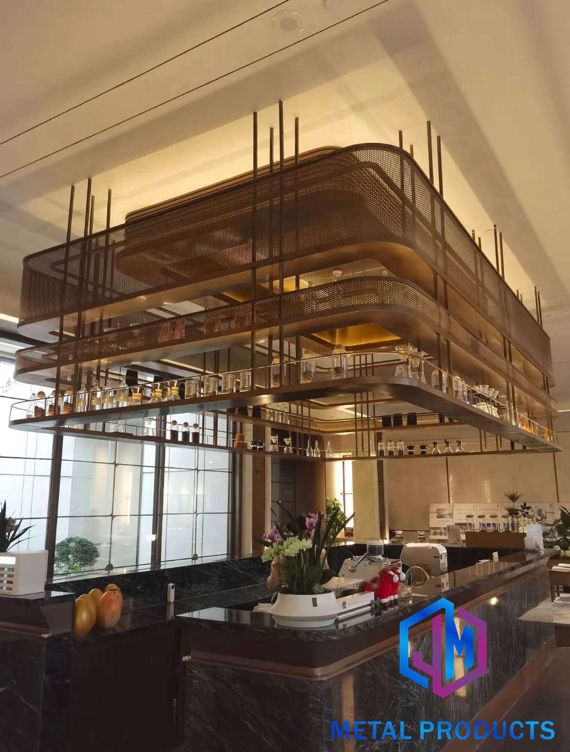 Custom architectural metal mesh system solution