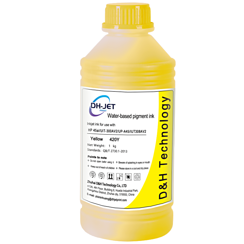 Water-based Yellow pingment  ink DH- 420Y 1000ML