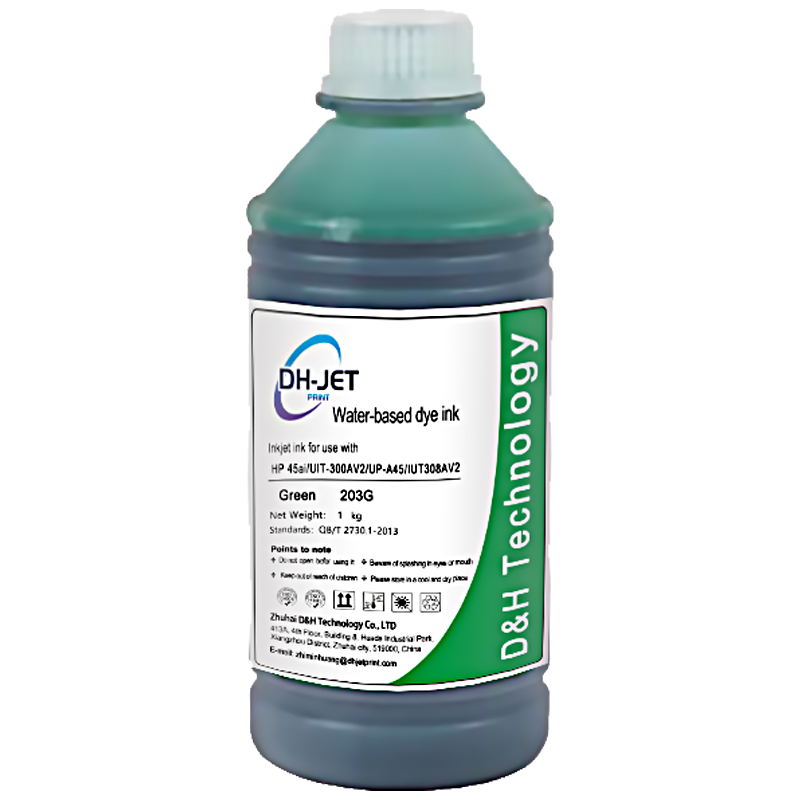 Water-based Green dye   ink DH- 203G 1000ML