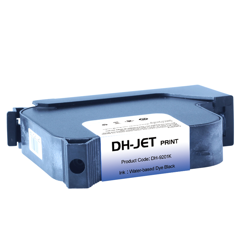 TIJ IUT-308S  One inch water-based dye black ink cartridge DH-9201K