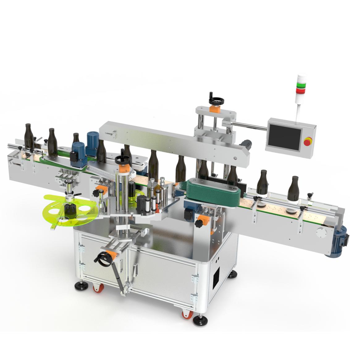 Bottle Box Labeling on One Side