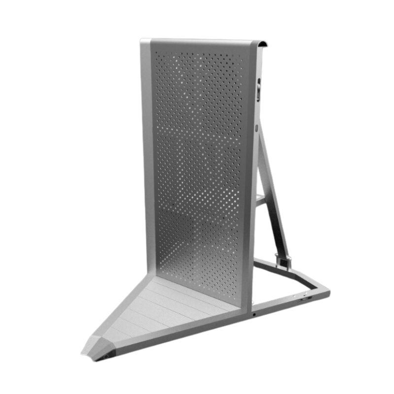 ALUMINIUM STAGE BARRIER 45° CORNER 4