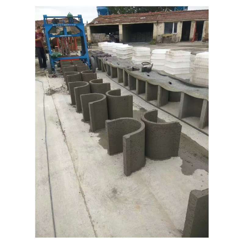 Vertical extrusion cement precast components