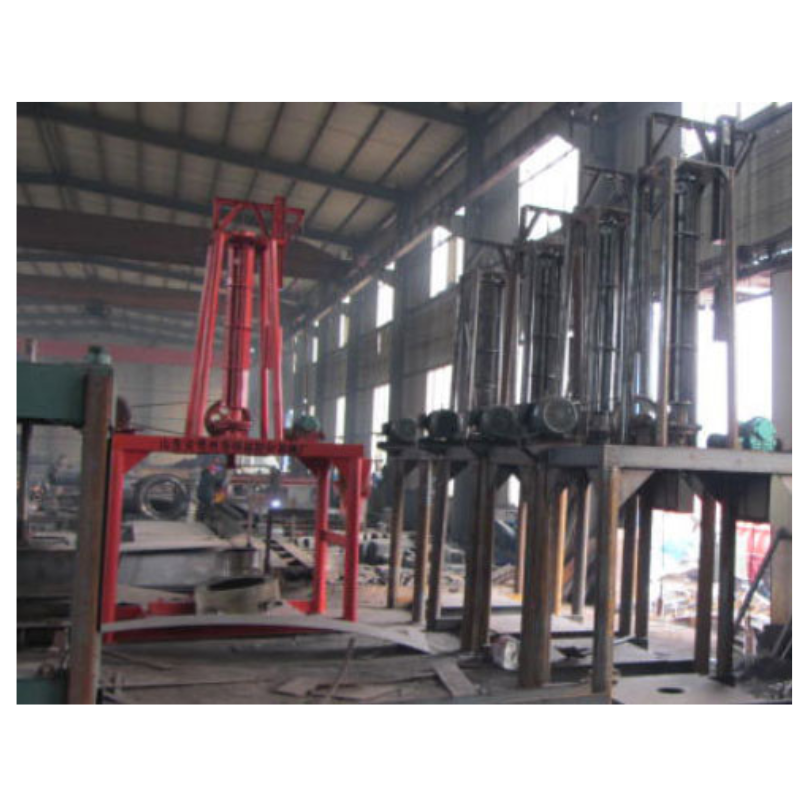 Vertical extruded concrete pipe making machine