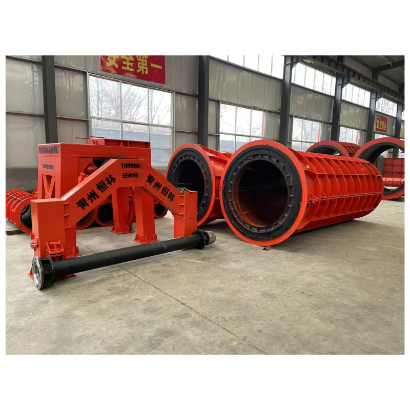 Suspended roller cement pipe making machine