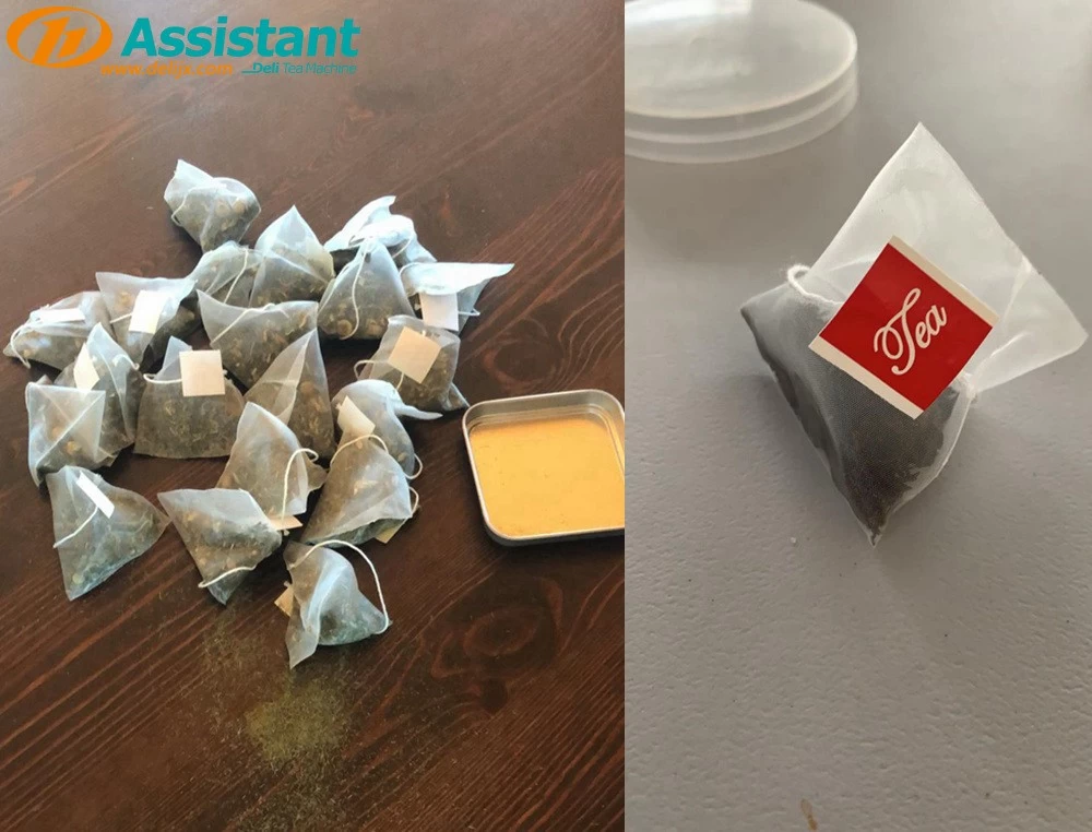 Pyramid/Triangle Tea Bag With Out Plastic Bag Packing Machine DL-SJ3000-4C