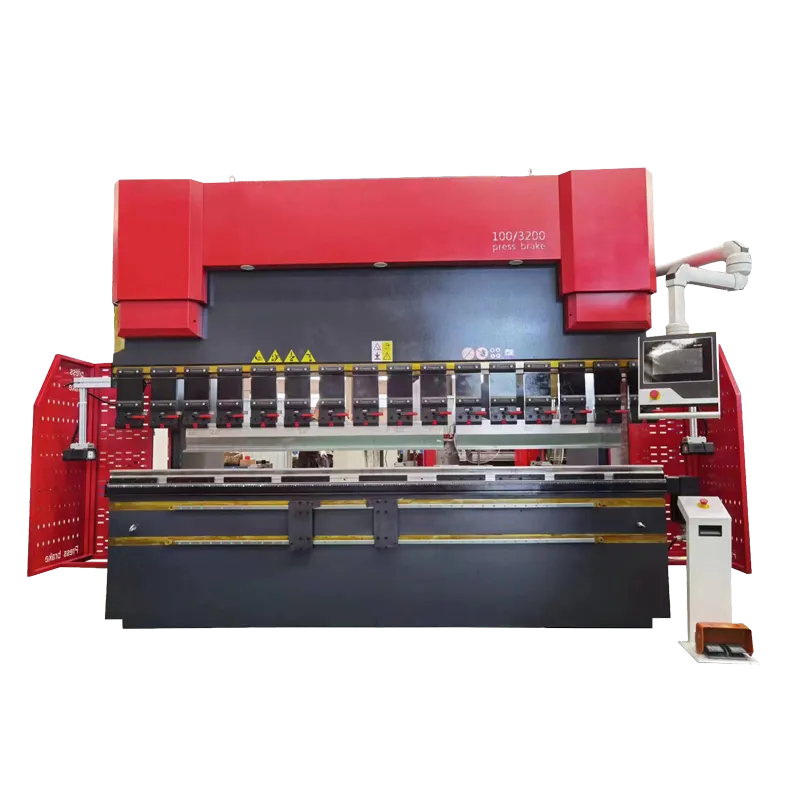 100ton 3200mm hydraulic CNC press brake sheet metal bending machine with DELEM DA53T DA58T