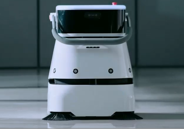 Commercial Cleaning Robot in an office environment