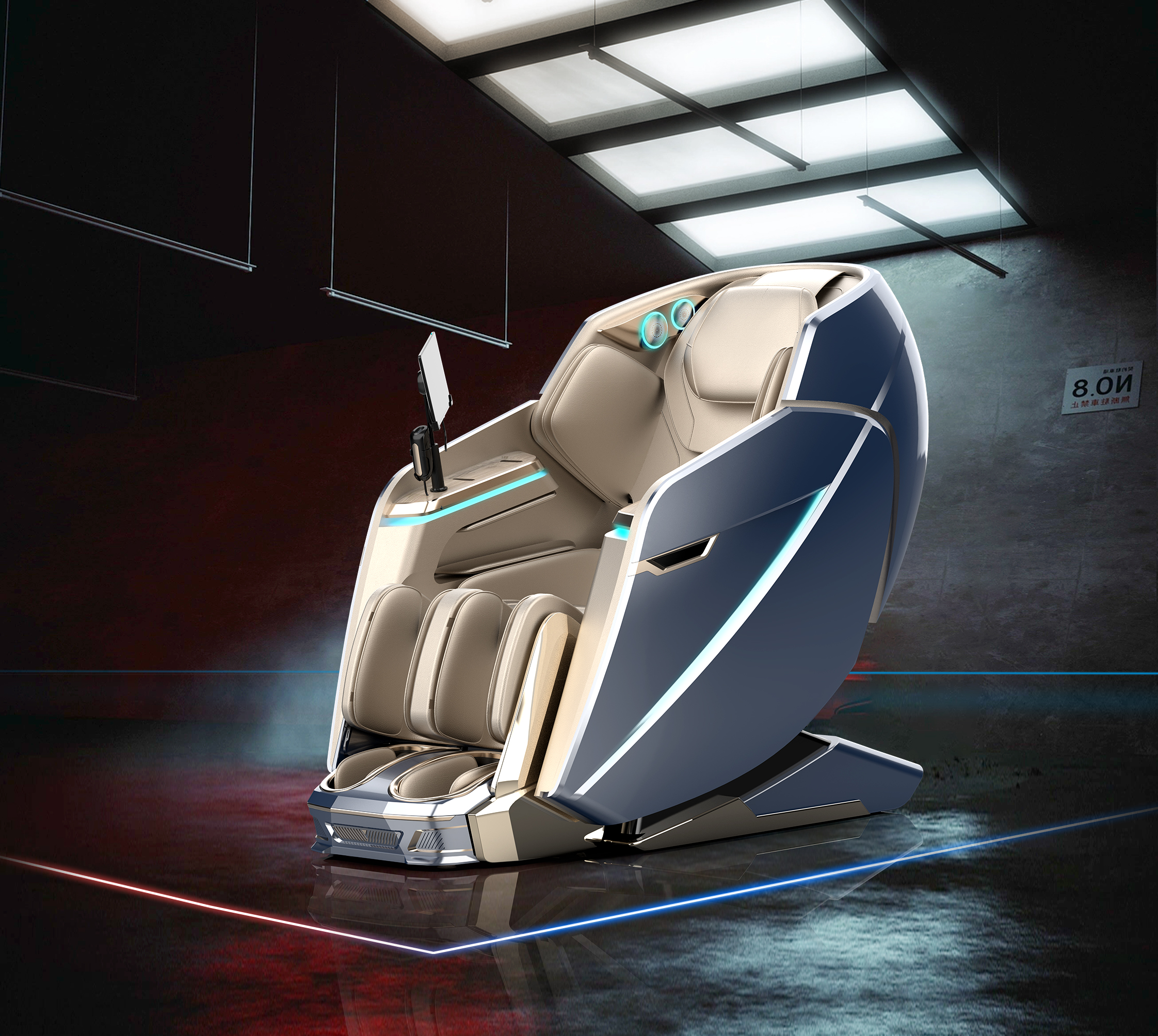 4D massage chair model 9100 in home use