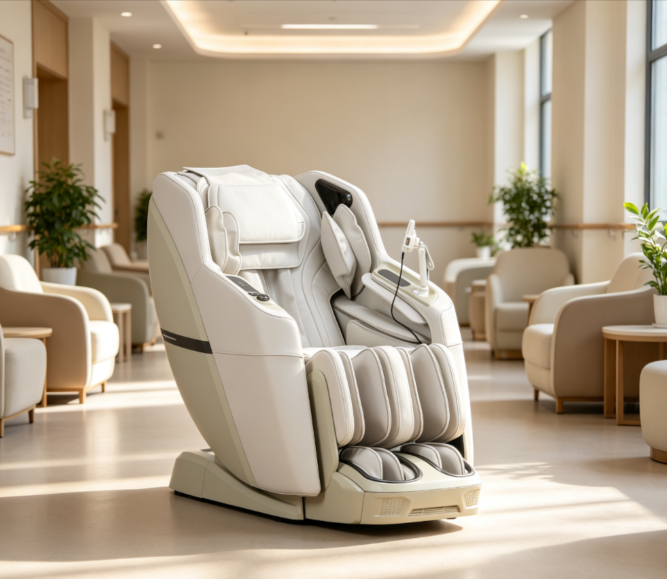 3D massage chair installed in a care and wellness venue, representing institutional 3D massage chair procurement