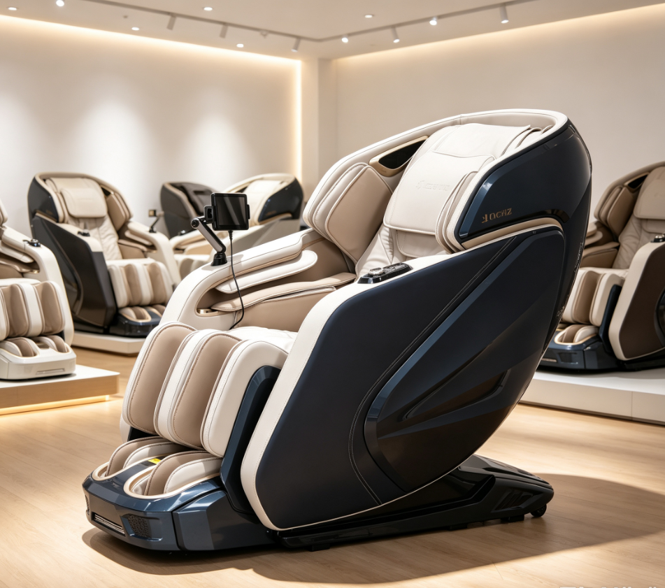 4D Massage Chair displayed in a retailer showroom setting