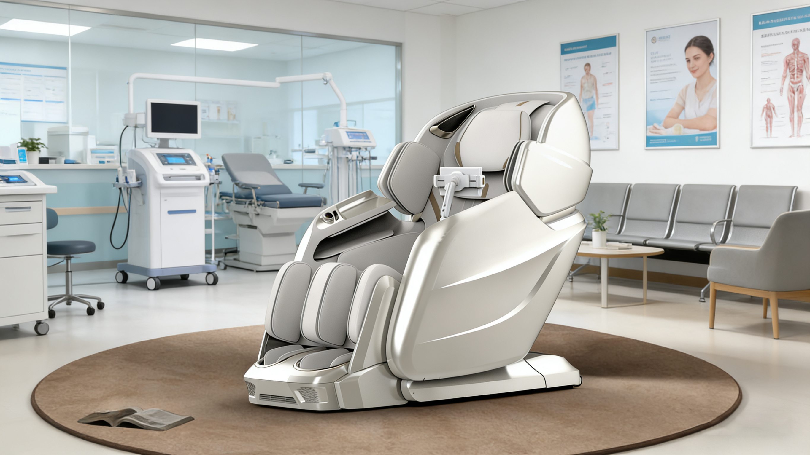 4D Massage Chair model 8520 in a nursing home and senior-care environment