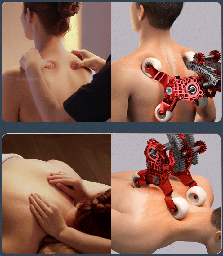 4D massage chair in an application setting used to illustrate an independent 4D versus 3D buyer comparison