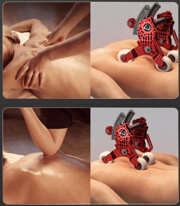 4D kneading massage demonstration on a ZHOUQI massage chair
