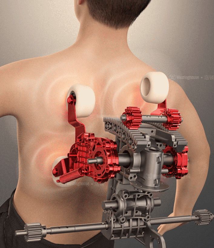 4D tapping massage technique available among 24 plus auto programs on the massage chair