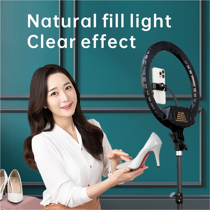 LS450, 2900K-7000K, 18-inch, live stream ring light, continuous LED light