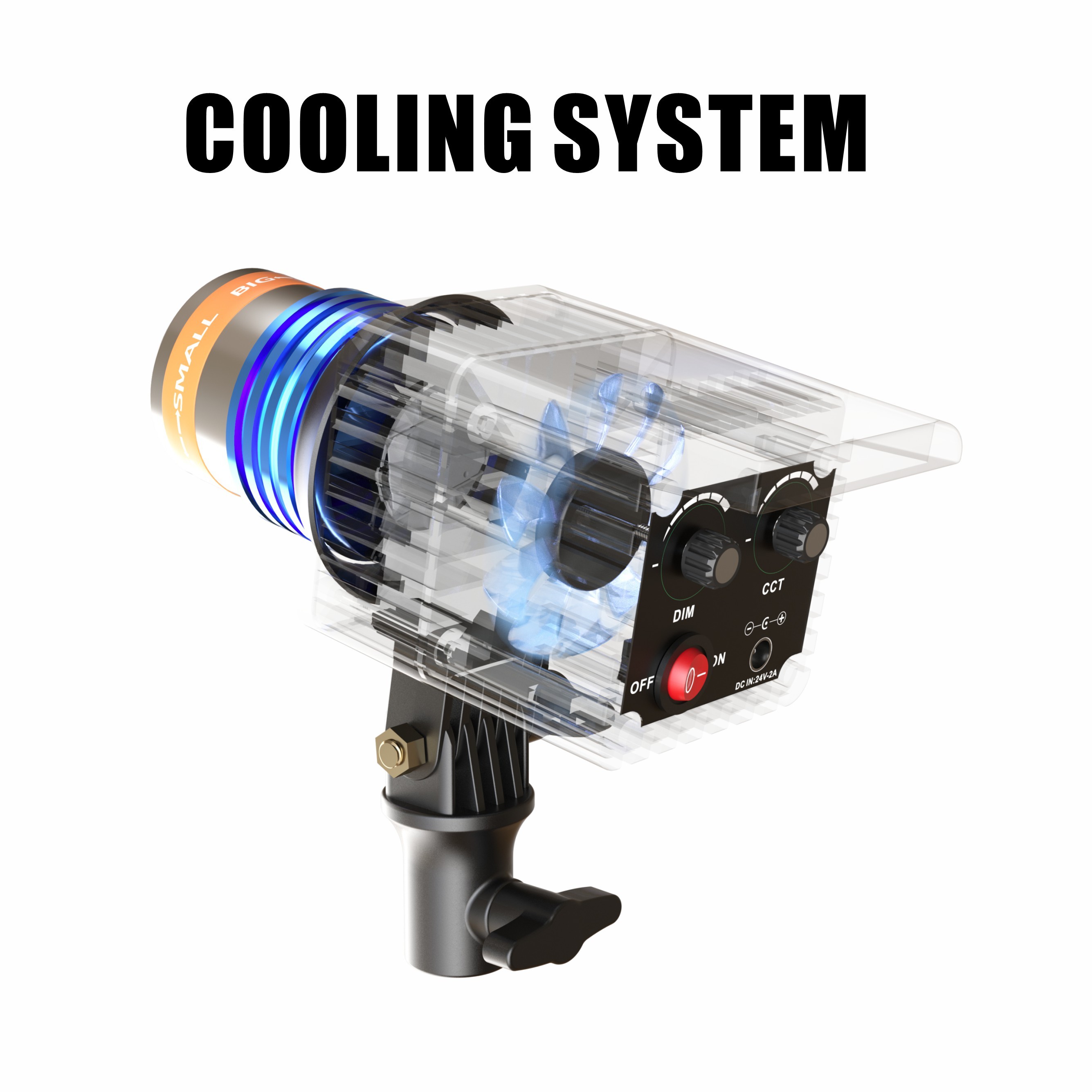 FA50B, 2700K-6500K, continuous LED light, photo spotlight, bi-color temperature