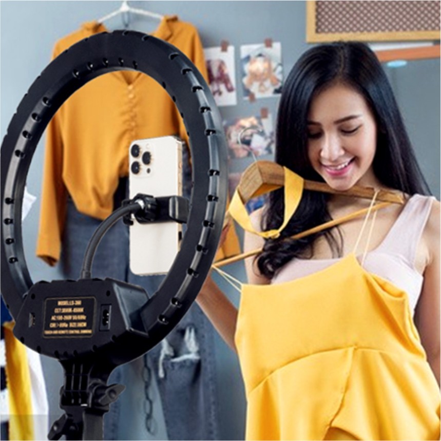 LS450, 2900K-7000K, 18-inch, live stream ring light, continuous LED light
