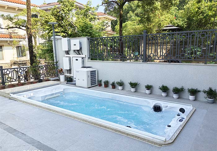 Endless spa swimming pool for villa project