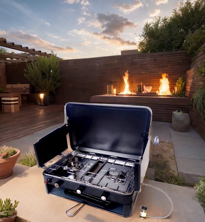 Gas Grill And Cooking Stove