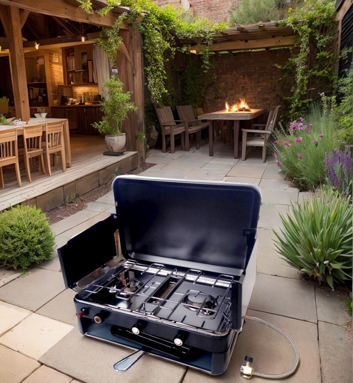 Gas Grill And Cooking Stove
