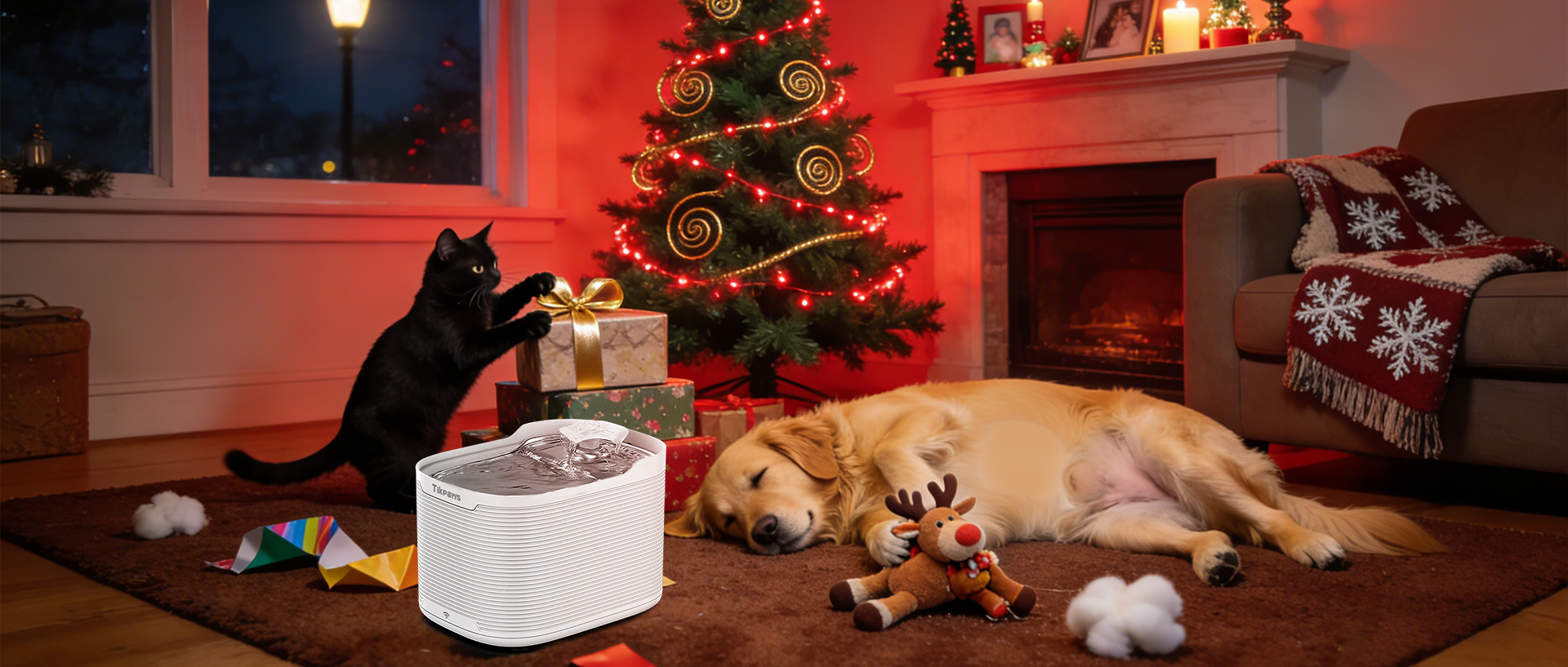 Smart cat water fountain 2025 - winter hydration for cats