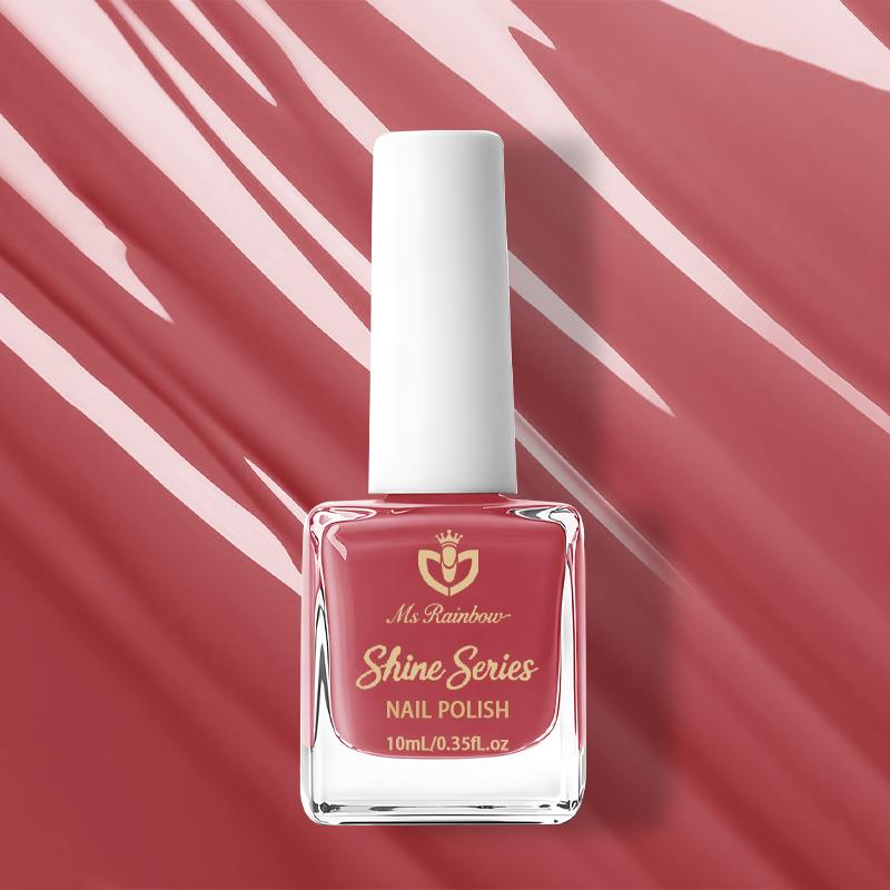 Ms Rainbow Rose Red Nail Polish 10ml Gloss Shine Nail Varnish For Nail Art