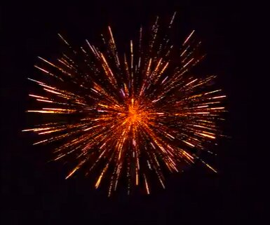 60 rounds of four-scene fireworks