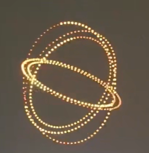 Drone Fireworks-Portal of Space-Time