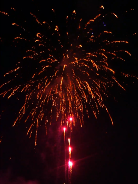 100 shots / Golden Willow Titanium Professional Compound Firework