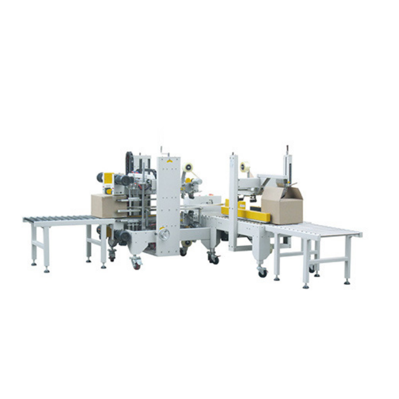 Semi-automatic folding lid and automatic corner sealing machine GQA-50+GQG-50