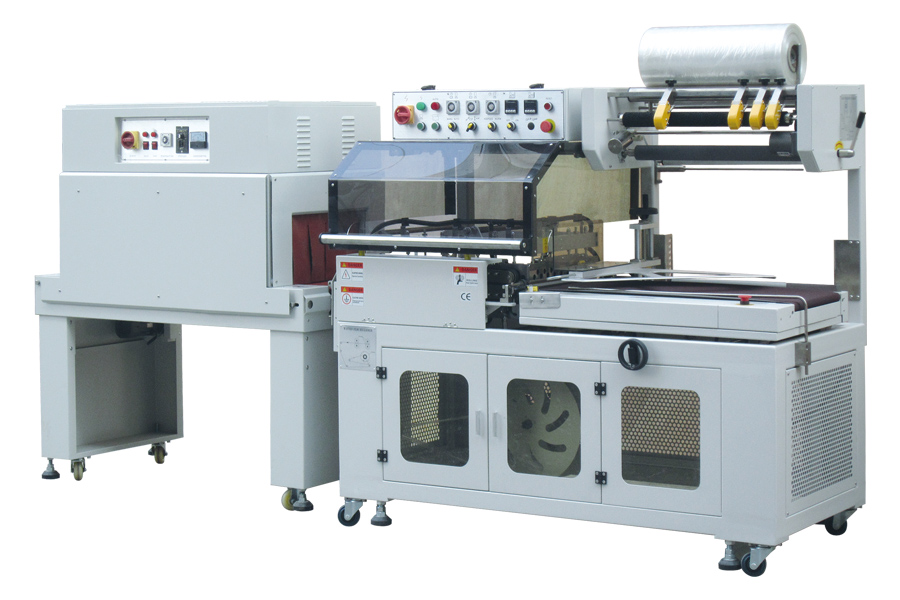 Fully automatic L type sealing shrink packaging machine GQL-4535+GQS-4525