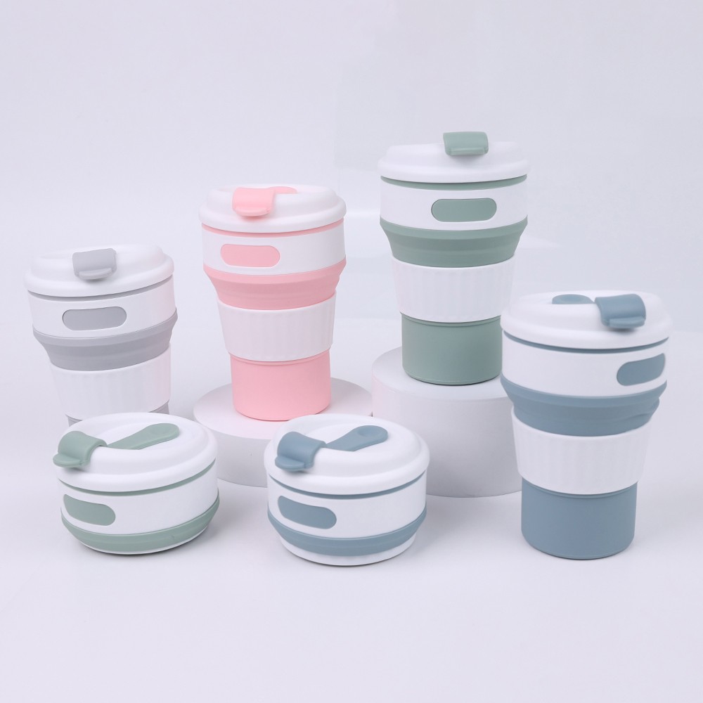 silicone coffee foldable cup