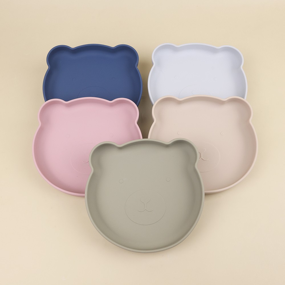 Silicone Bear Shape Plate With Suction