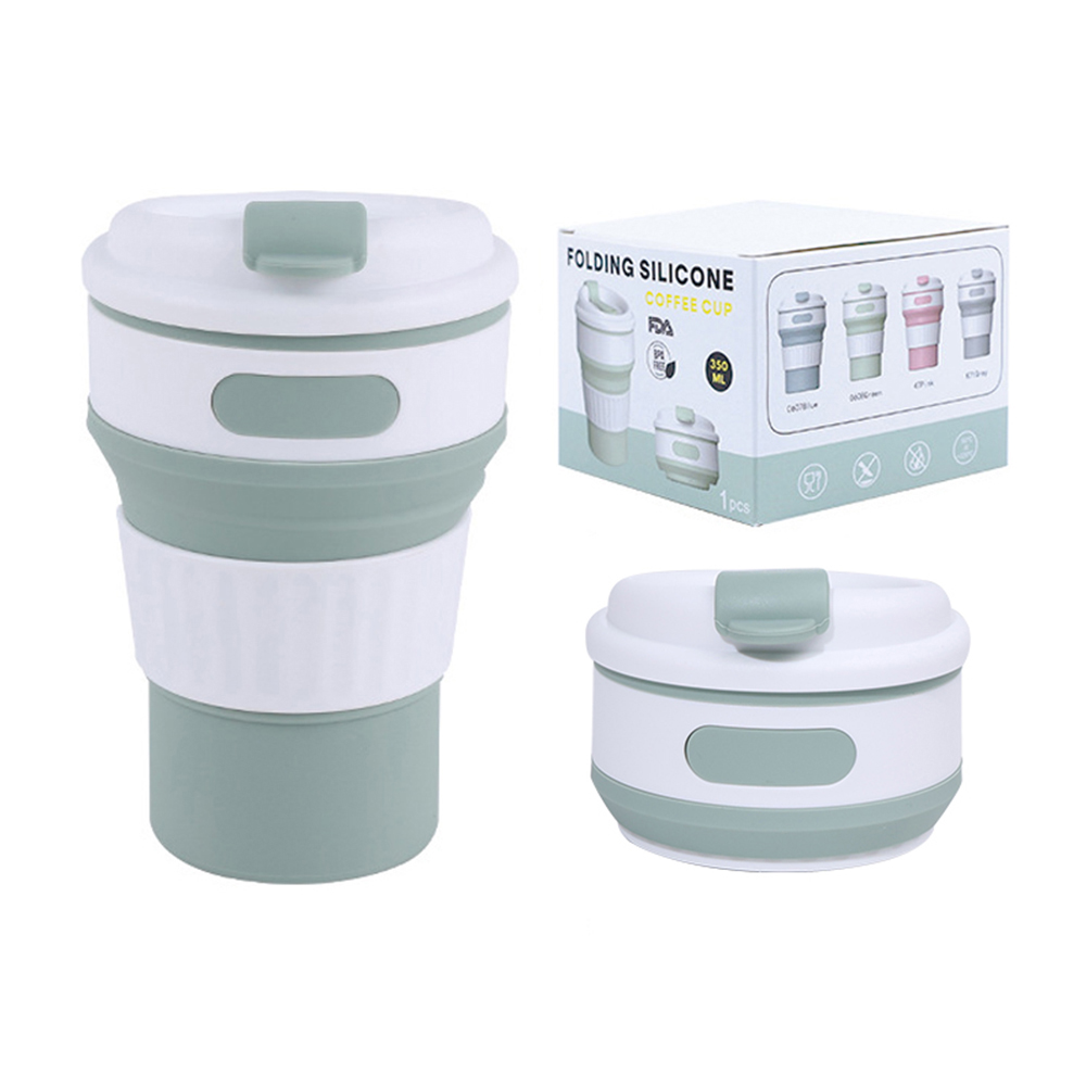 silicone coffee foldable cup